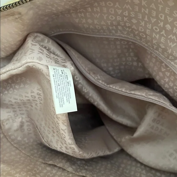 Kate Spade black and Cream Striped large Tote - Picture 10 of 16